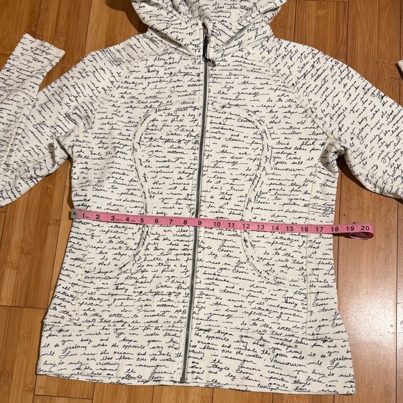 lululemon athletica White Hoodie with Black Script - Picture 11 of 16